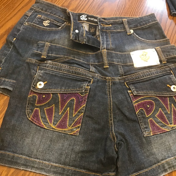 Man ALIVE denim jean shorts 5 pockets - Picture 3 of 11
